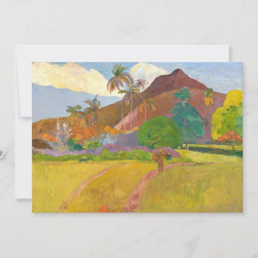 Tahitiaans landschap | Paul Gauguin (Voorkant)