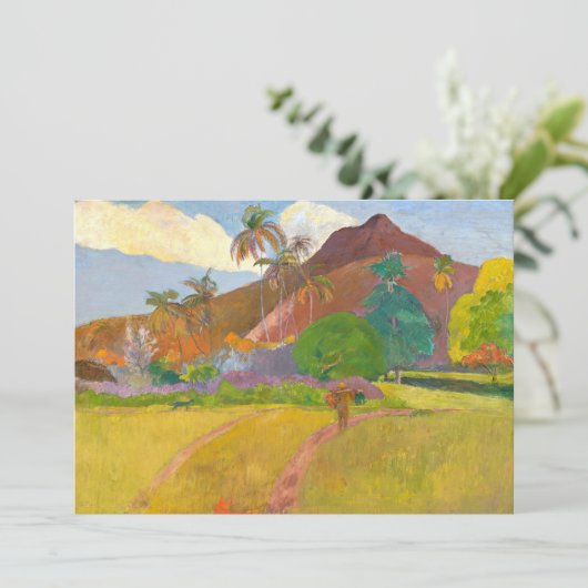 Tahitiaans landschap | Paul Gauguin (Staand voorkant)