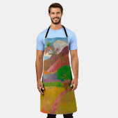 Tahitiaans landschap Paul Gauguin Post-Impressioni Schort (Gedragen)