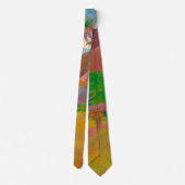 Tahitiaans landschap Paul Gauguin Post-Impressioni Stropdas (Achterkant)