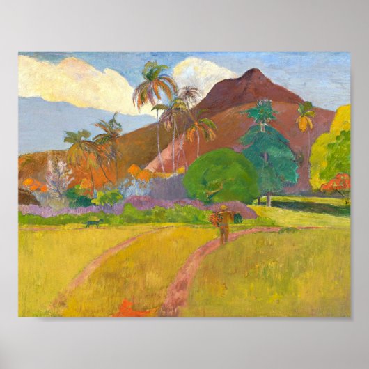 Tahitiaans landschap | Paul Gauguin Poster (Voorkant)