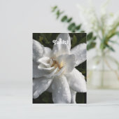 Tahitian Gardenia Briefkaart (Staand voorkant)