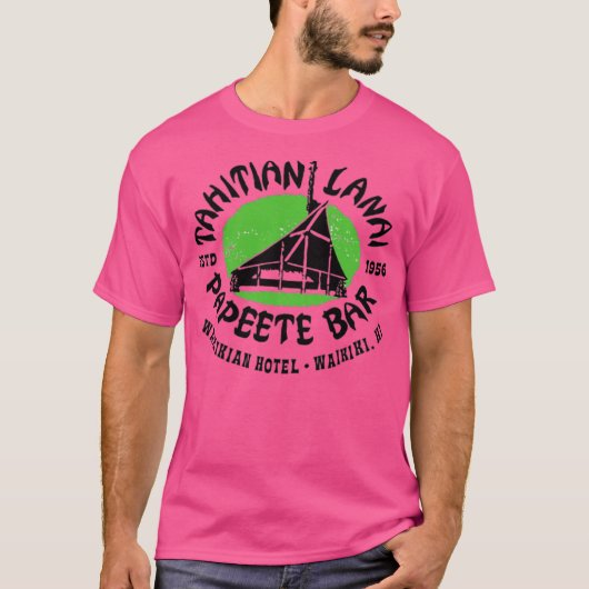 Tahitian Lanai Papeete Bar - Waikiki, HI -  T-shirt (Voorkant)