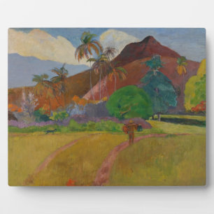 Tahitian Landscape, 1891 (olie op doek) Fotoplaat