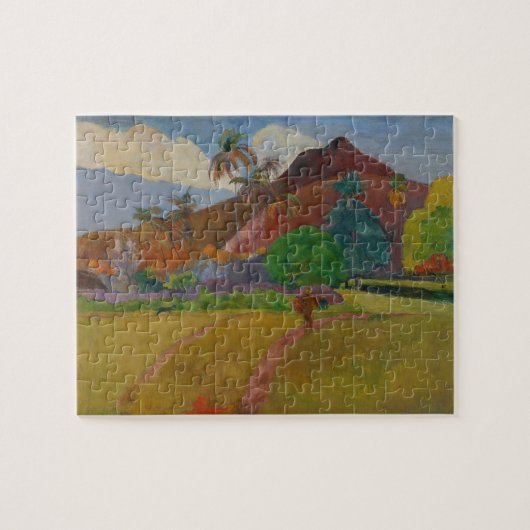 Tahitian Landscape, 1891 (olie op doek) Legpuzzel (Horizontaal)