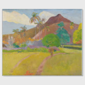 Tahitian Landscape (door Paul Gaugin) Cadeaupapier (Vlak)