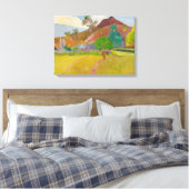 Tahitian Landscape (door Paul Gaugin) Canvas Afdruk (Insitu (Slaapkamer))