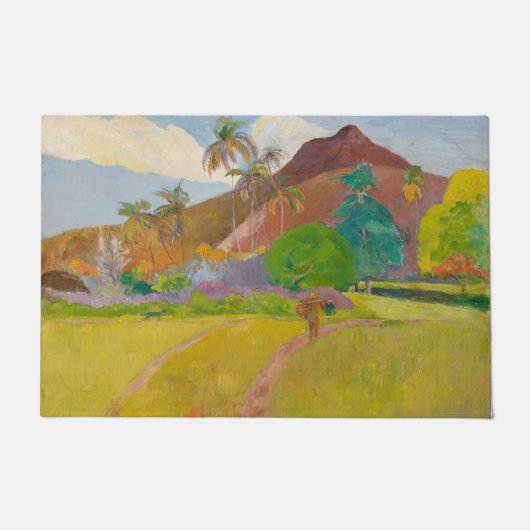 Tahitian Landscape (door Paul Gaugin) Deurmat (Voorkant)