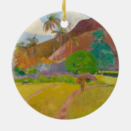 Tahitian Landscape (door Paul Gaugin) Keramisch Ornament
