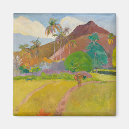 Tahitian Landscape (door Paul Gaugin) Magneet
