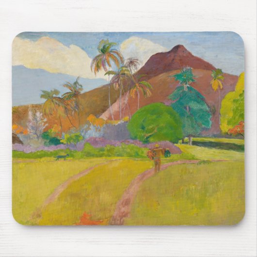 Tahitian Landscape (door Paul Gaugin) Muismat (Voorkant)