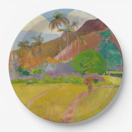 Tahitian Landscape (door Paul Gaugin) Papieren Bordje