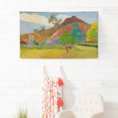 Tahitian Landscape (door Paul Gaugin) Spandoek (Insitu)