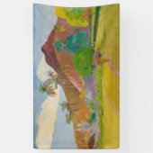 Tahitian Landscape (door Paul Gaugin) Spandoek (Verticaal)