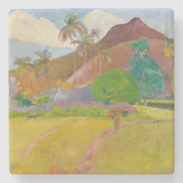 Tahitian Landscape (door Paul Gaugin) Stenen Onderzetter