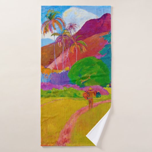 Tahitian Landscape, Gauguin Badhanddoek (Badhanddoek)