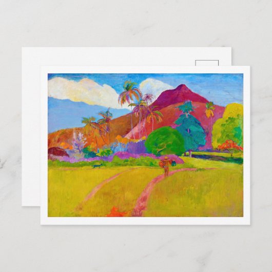 Tahitian Landscape, Gauguin Briefkaart (Voorkant / Achterkant)