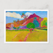 Tahitian Landscape, Gauguin Briefkaart (Voorkant)