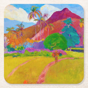 Tahitian Landscape, Gauguin Kartonnen Onderzetters