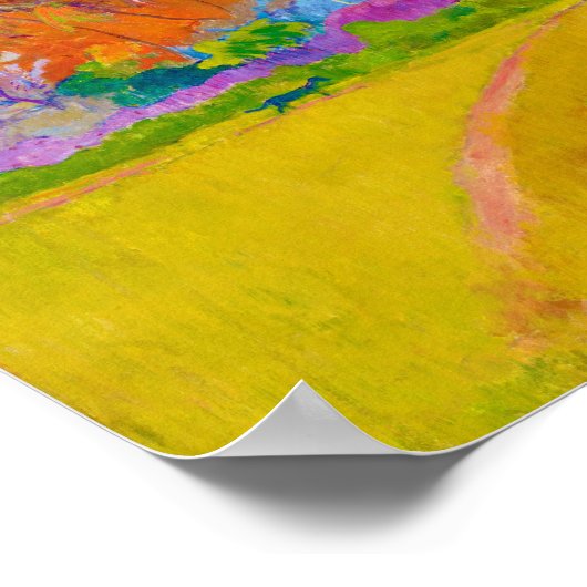 Tahitian Landscape, Gauguin Poster (Hoek)