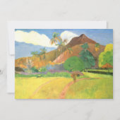 Tahitian Landscape, Mountains Tahiti, Paul Gauguin (Voorkant)