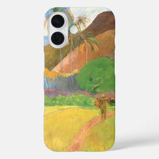 Tahitian Landscape, Mountains Tahiti, Paul Gauguin Case-Mate iPhone Case (Achterkant)