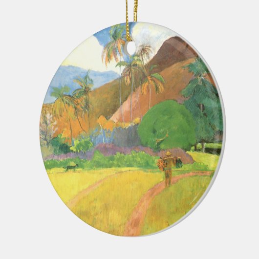 Tahitian Landscape, Mountains Tahiti, Paul Gauguin Keramisch Ornament (Links)