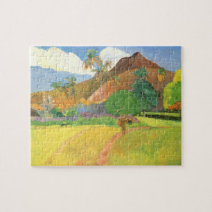 Tahitian Landscape, Mountains Tahiti, Paul Gauguin Legpuzzel