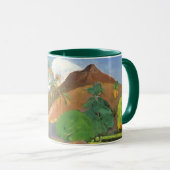 Tahitian Landscape, Mountains Tahiti, Paul Gauguin Mok (Voorkant rechts)