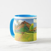 Tahitian Landscape, Mountains Tahiti, Paul Gauguin Mok (Voorkant links)