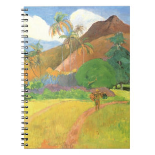 Tahitian Landscape, Mountains Tahiti, Paul Gauguin Notitieboek