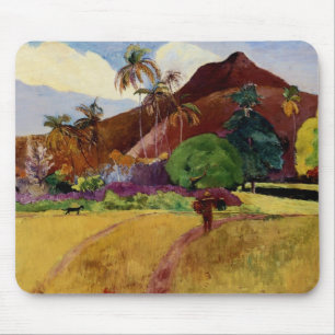 Tahitian Landscape van Paul Gaugin Muismat
