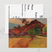 Tahitian Landscape van Paul Gauguin (1893) Kaart (Voorkant / Achterkant)