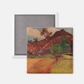 Tahitian Landscape van Paul Gauguin (1893) Magneet (Voorkant / Achterkant)