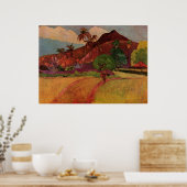 Tahitian Landscape van Paul Gauguin (1893) Poster (Keuken)