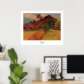 Tahitian Landscape van Paul Gauguin (1893) Poster (Thuiskantoor)