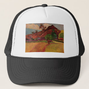 Tahitian Landscape van Paul Gauguin (1893) Trucker Pet