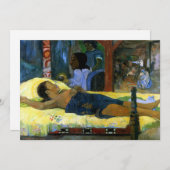 Tahitian Natitivity scene Gauguin kleurrijke kunst Aankondiging (Voorkant / Achterkant)