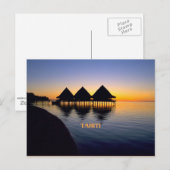 Tahitian Sunset Briefkaart (Voorkant / Achterkant)