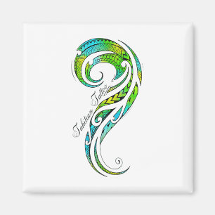 Tahitian Tattoo - Hawaiian Tattoo Graphic _1 Magneet