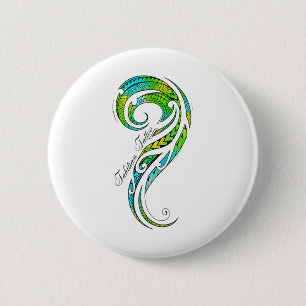 Tahitian Tattoo - Hawaiian Tattoo Graphic _1 Ronde Button 5,7 Cm