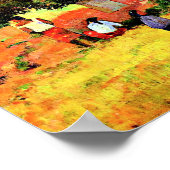 Tahitian Village, beroemd schilderij van Paul Gaug Poster (Hoek)