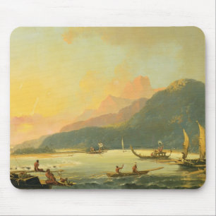 Tahitian War Galleys in Matavai Bay, Tahiti, 1766 Muismat