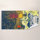 Tahitian Women and Dog, Gauguin Badhanddoek (Badhanddoek)