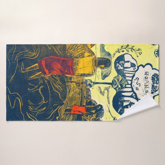 Tahitian Women and Dog, Gauguin Badhanddoek (Badhanddoek)