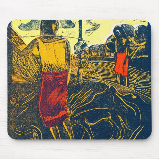 Tahitian Women and Dog, Gauguin Muismat (Voorkant)