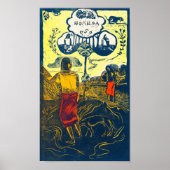 Tahitian Women and Dog, Gauguin Poster (Voorkant)