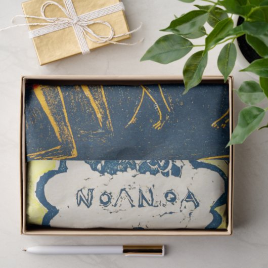 Tahitian Women and Dog, Gauguin Tissuepapier (Geschenk)