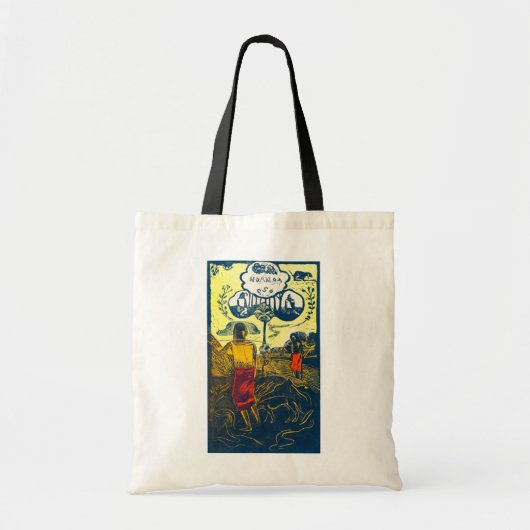 Tahitian Women and Dog, Gauguin Tote Bag (Voorkant)