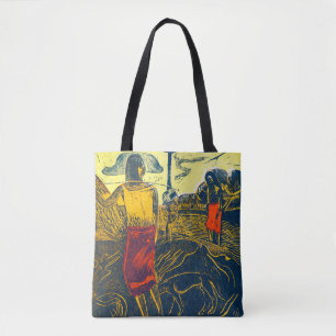 Tahitian Women and Dog, Gauguin Tote Bag